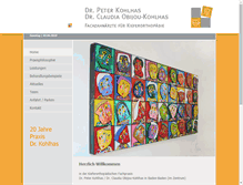 Tablet Screenshot of dr-kohlhas.de